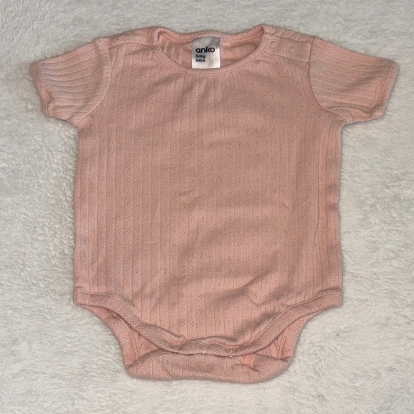 Anko Other - (3 for $10) ANKO Pink Baby onesie Bodysuit 100% cotton 3-6 months